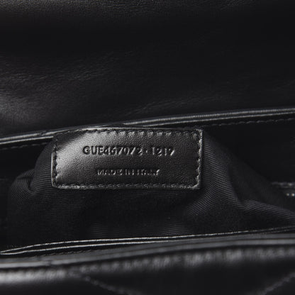Saint Laurent Calfskin Y Quilted Monogram Toy Loulou Crossbody Bag Black 7 of 11