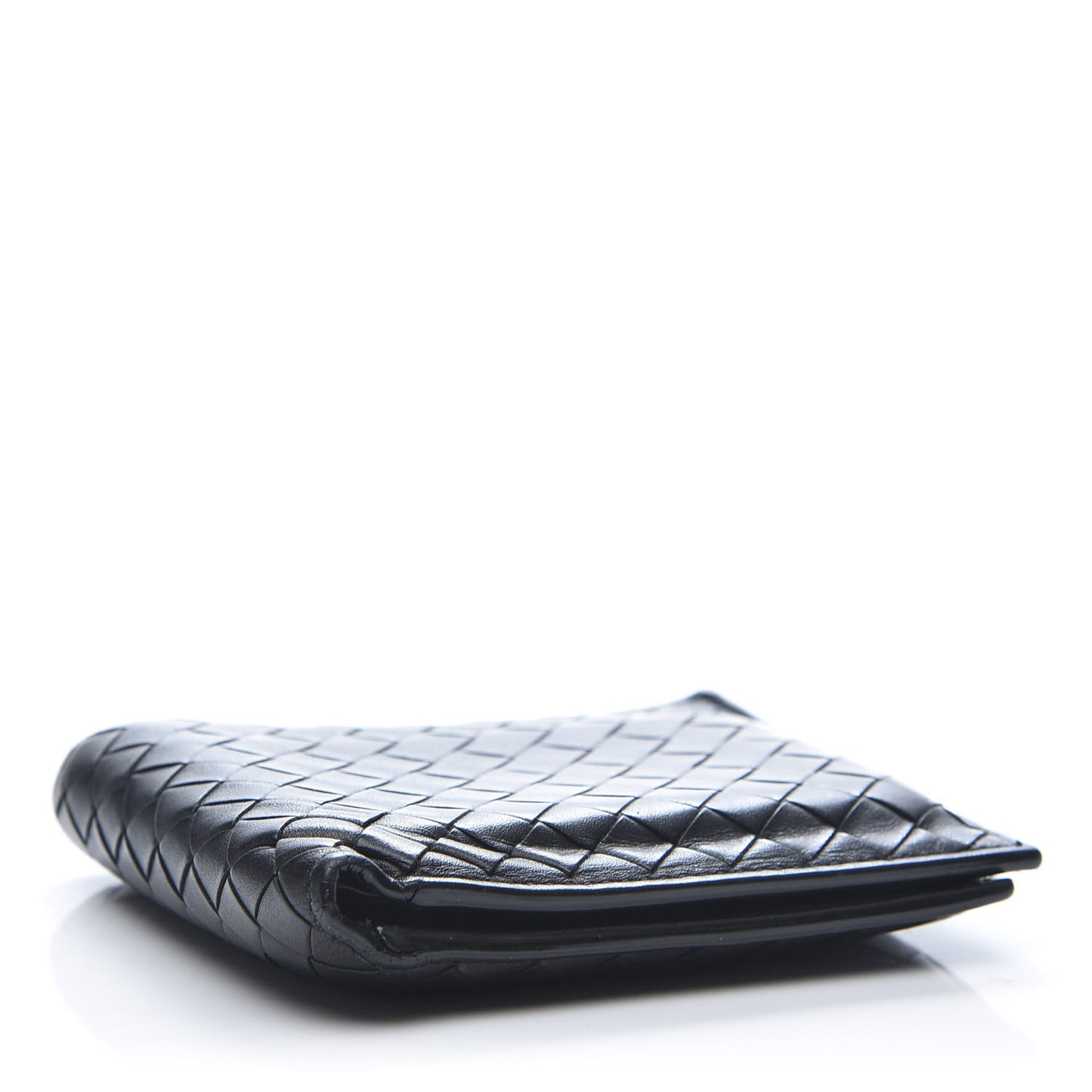 Nappa Intrecciato Bi-Fold Wallet Black