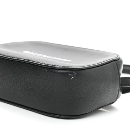 Balenciaga Calfskin Logo XS Everyday Camera Bag Black 9 of 10