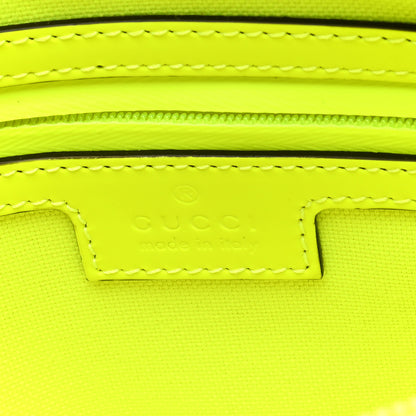 Gucci Rubber Effect Monogram GG Crossbody Bag Fluorescent Yellow 6 of 9