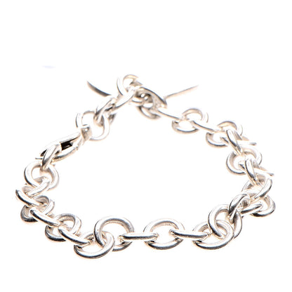 Tiffany Sterling Silver Notes Round Tag Charm Bracelet 4 of 5