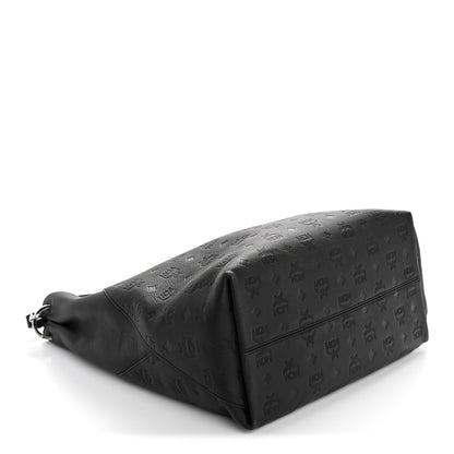 MCM Calfskin Ottomar Monogram Klara Medium Hobo Black 4 of 13