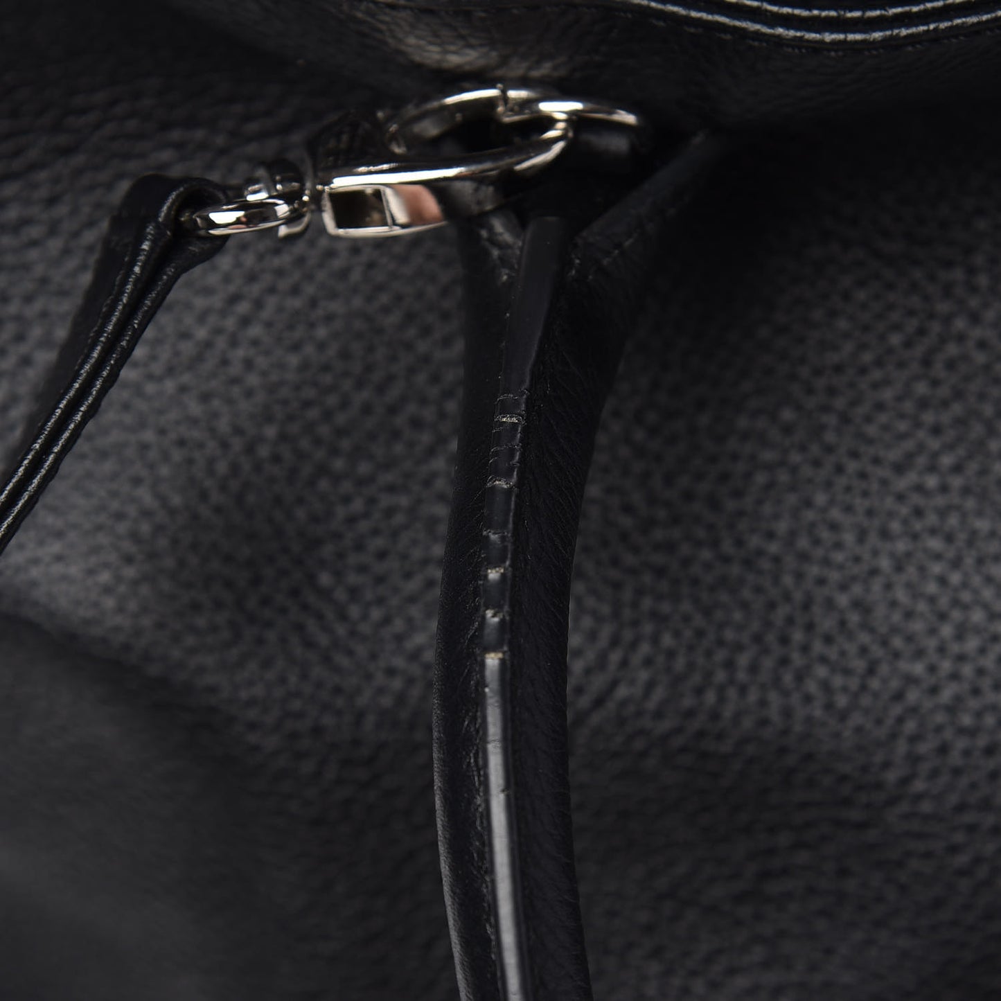 Calfskin Cerf Executive Shopper Tote Black