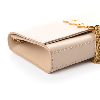 Saint Laurent Smooth Calfskin Medium Classic Monogram Kate Tassel Satchel Nude Powder 6 of 7