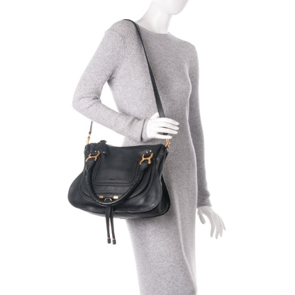 Chloe Calfskin Medium Marcie Satchel Black 3 of 8