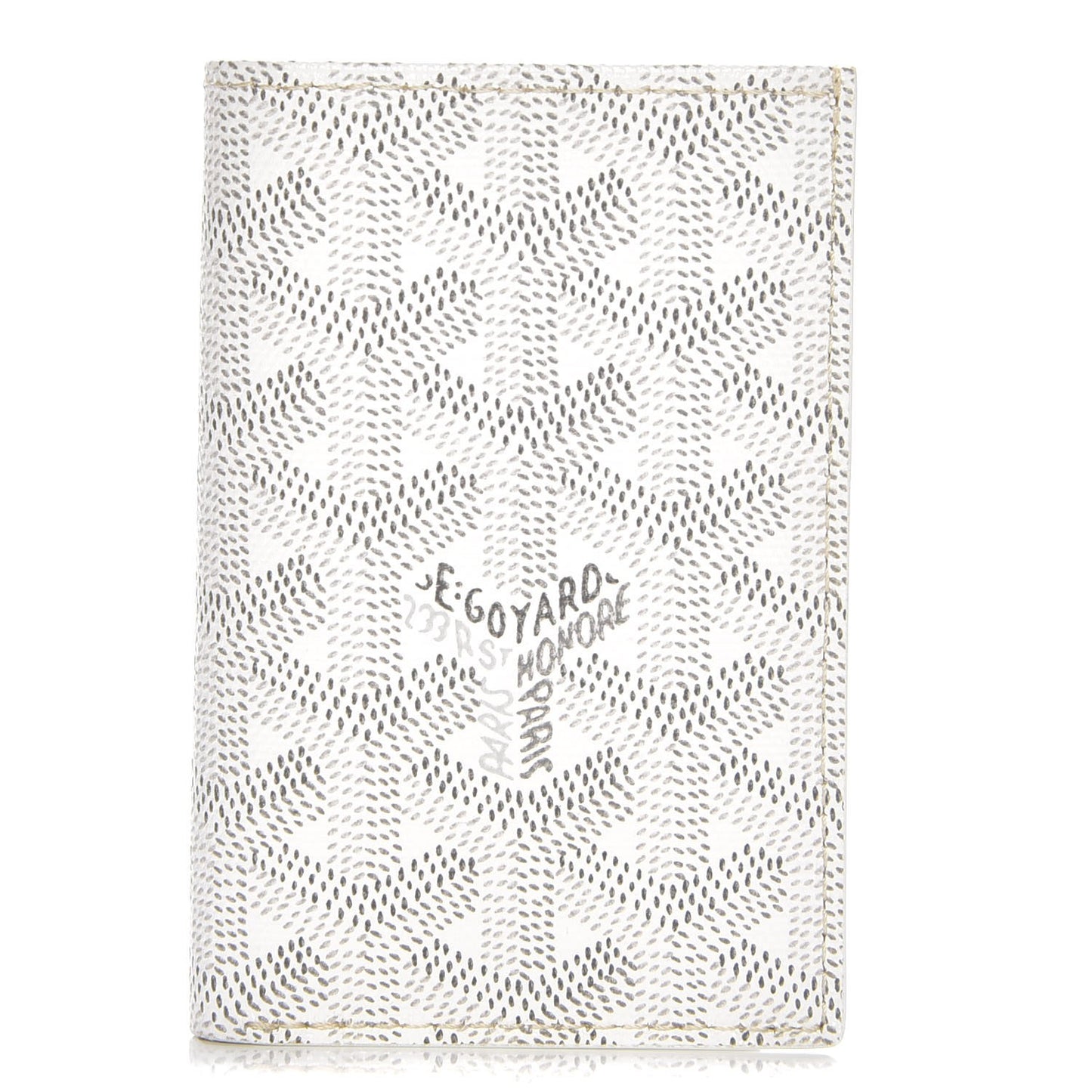 Goyardine Saint Pierre Card Holder White