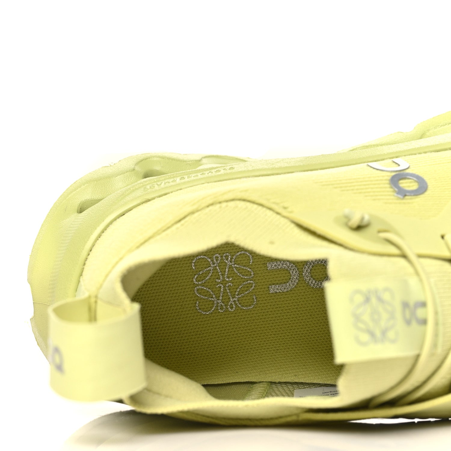 Loewe X ON Canvas Mesh Womens Cloudtilt Sneakers 37 Lime Green 7 of 9