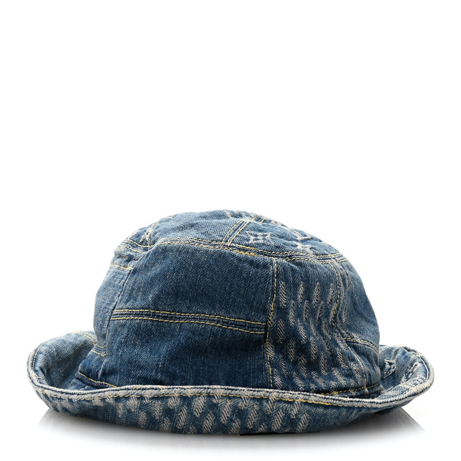 LV denim monogram バケットハット Louis Vuitton x NIGO Monogram Denim LV Made Bucket Hat M Blue