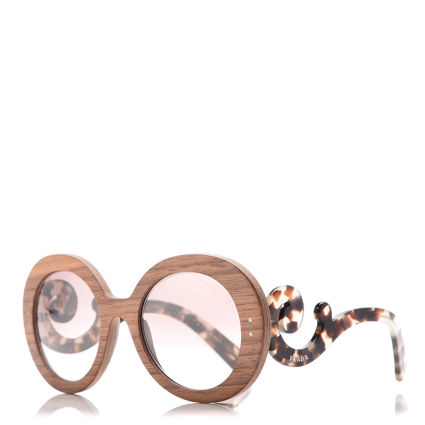 Wooden Baroque Sunglasses SPR 27R Nut Canaletto