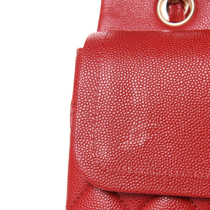 Chanel Caviar Quilted Medium Double Flap Red 8 of 13