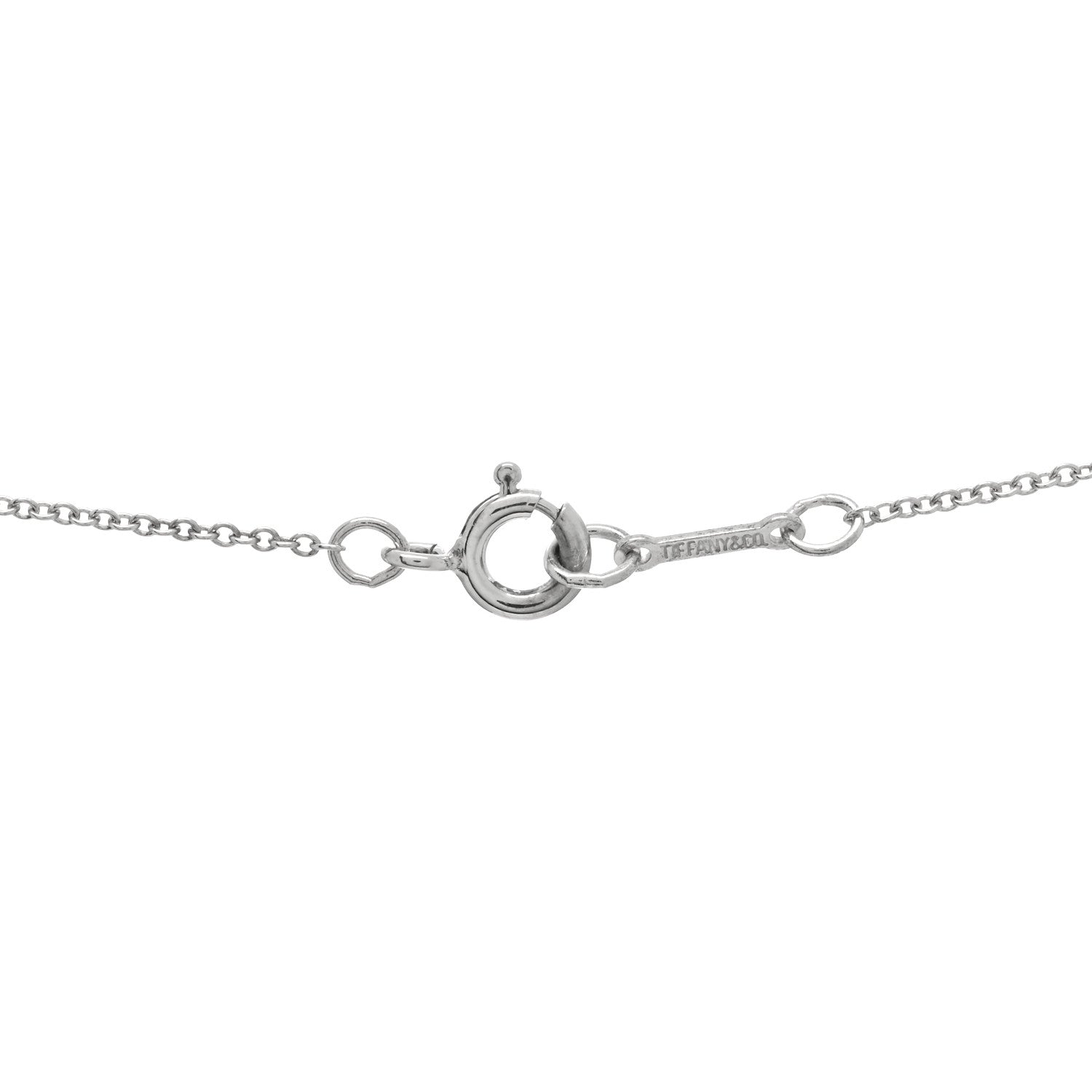 Tiffany Sterling Silver 9mm Elsa Peretti Bean Pendant Necklace 3 of 3
