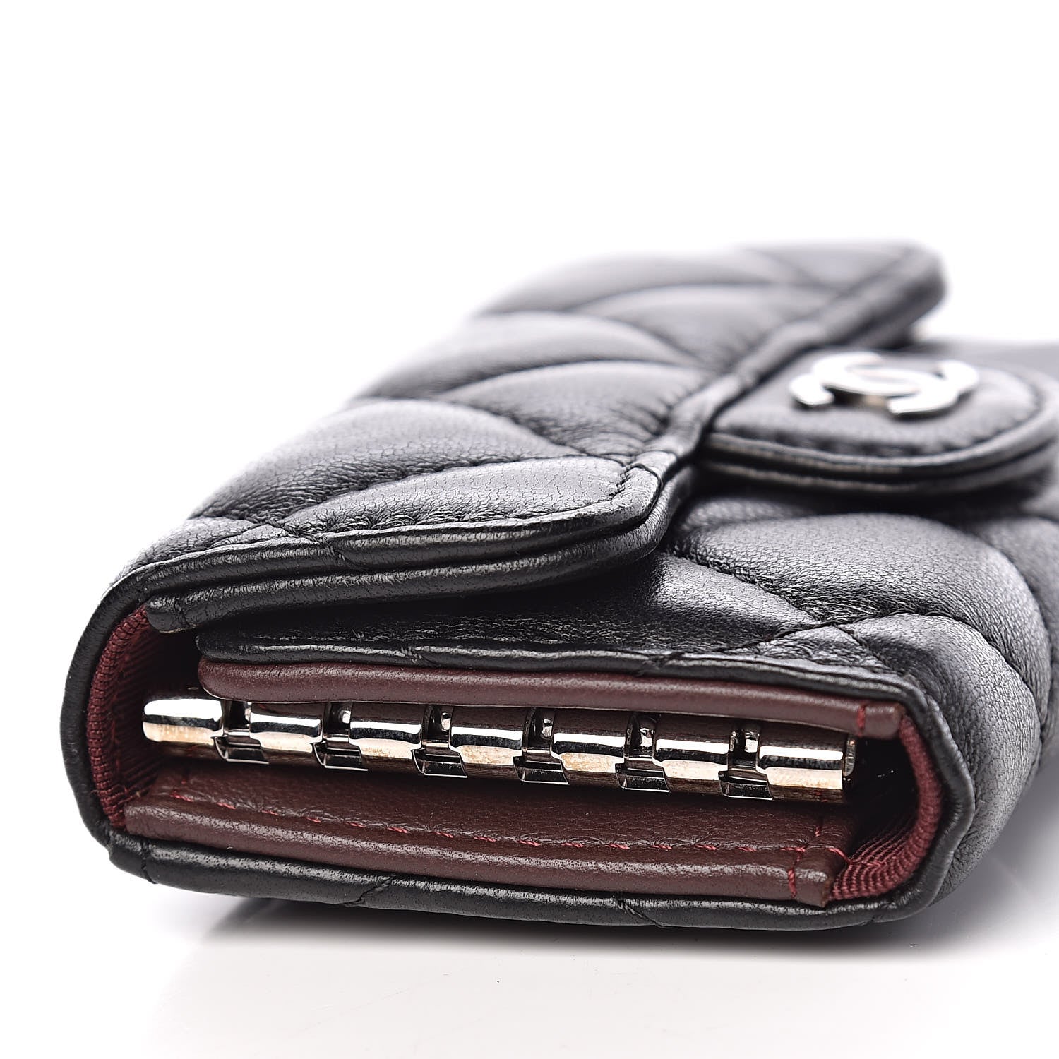 Chanel Lambskin Quilted 6 Key Holder Black 11 of 13