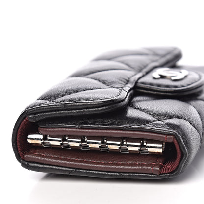 Chanel Lambskin Quilted 6 Key Holder Black 11 of 13