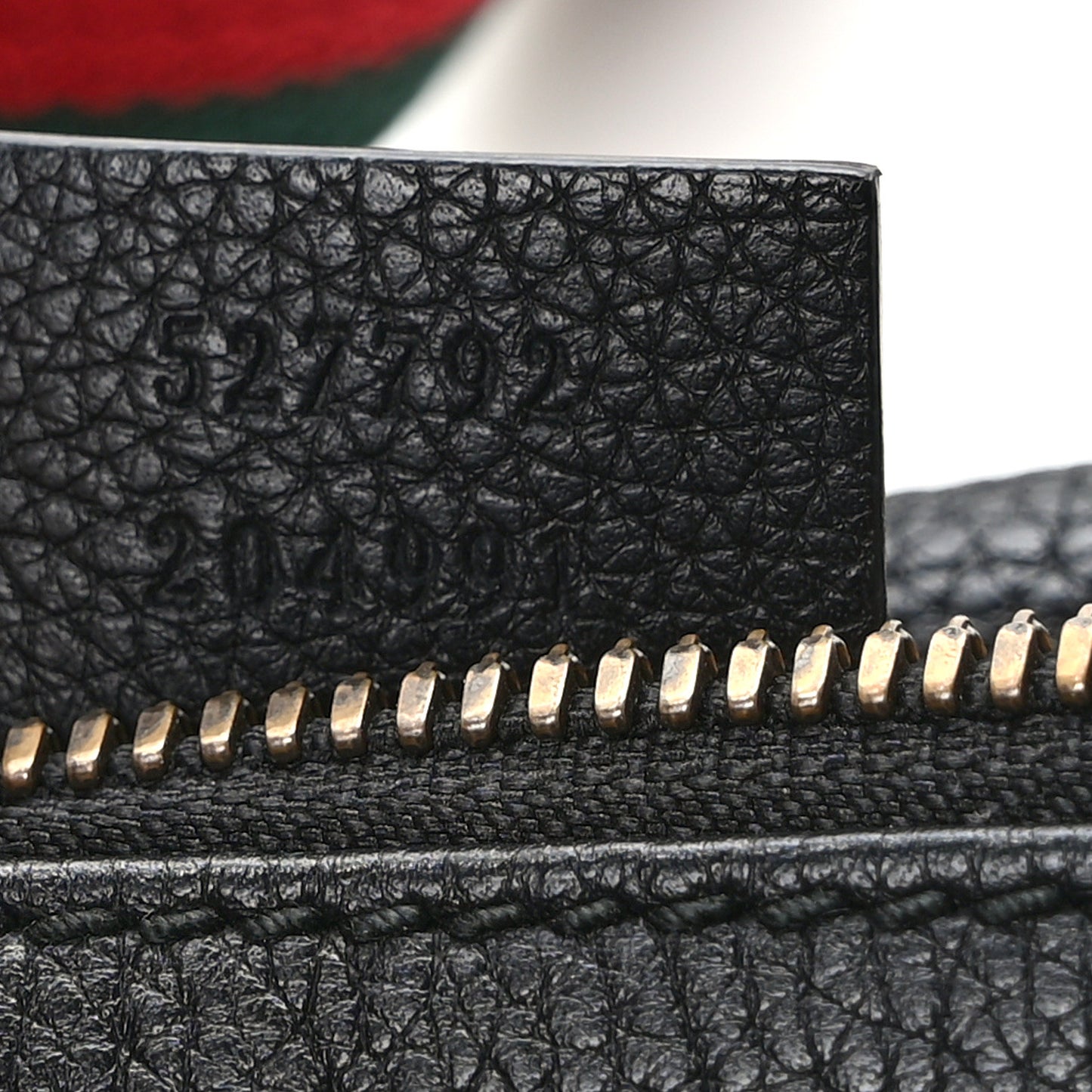 Grained Calfskin Small Logo Belt Bag Black
