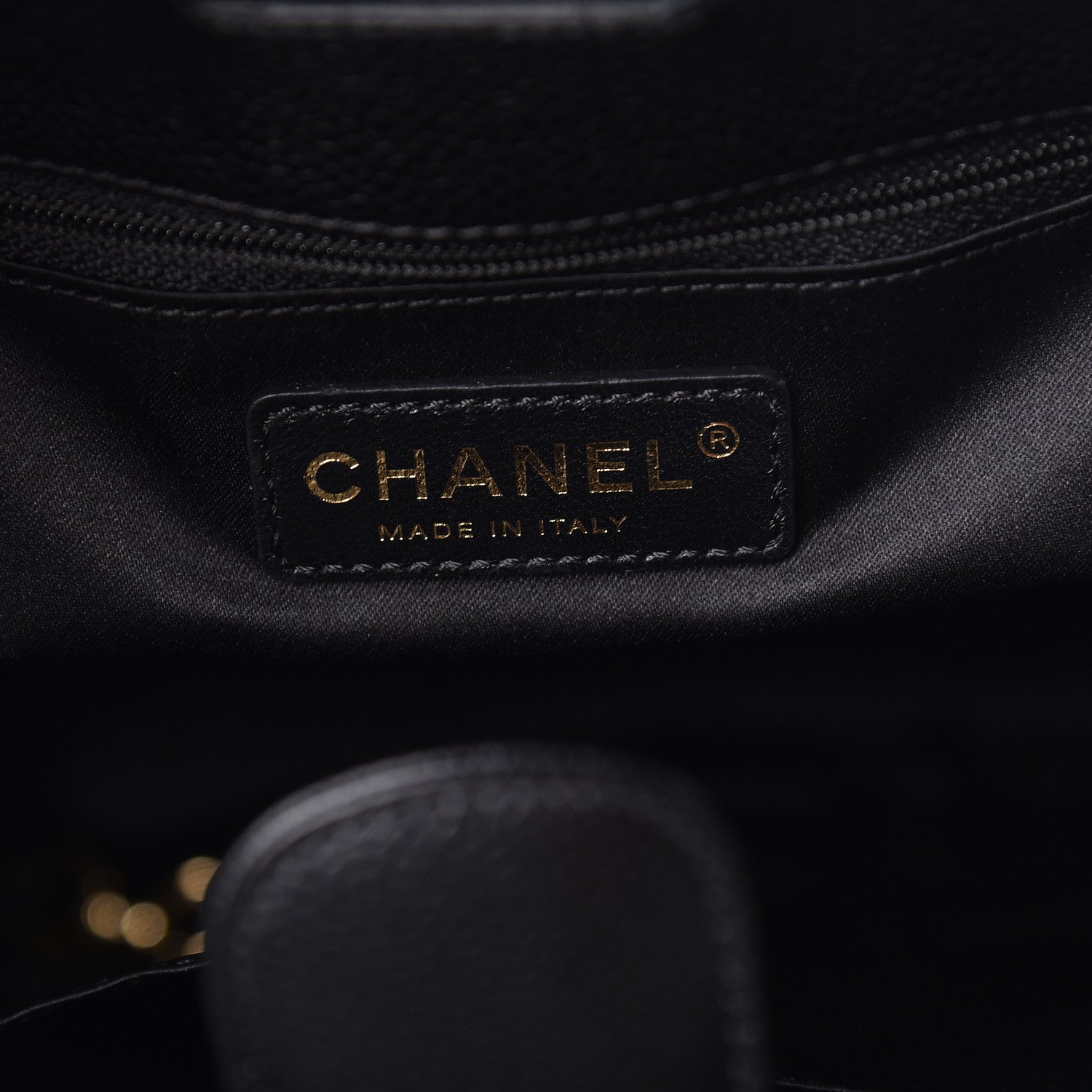 Chanel Caviar Quilted Petit Shopping Tote PST Black 8 of 11