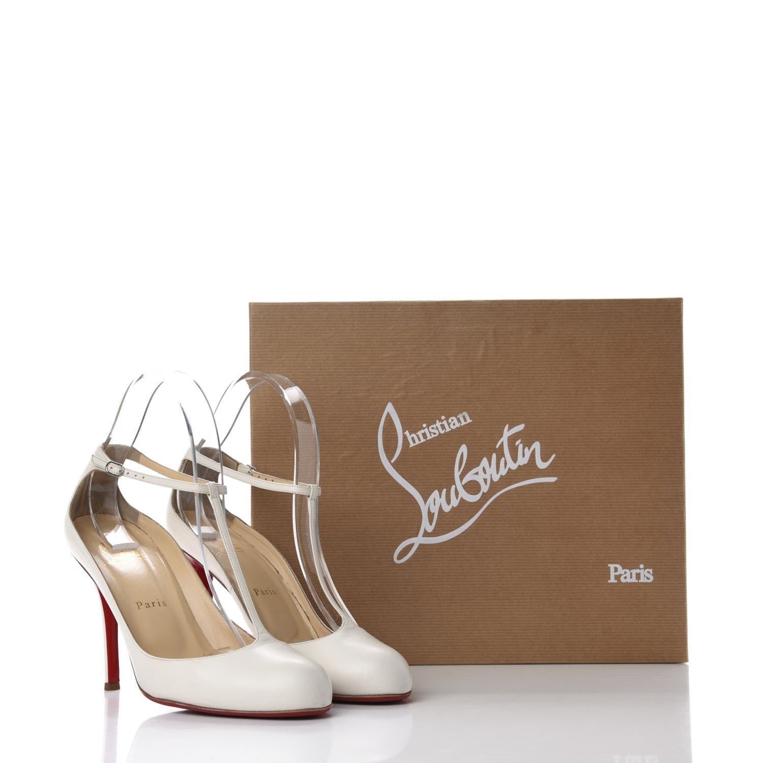 Christian Louboutin Kid Colcotta 100 Pumps 37.5 Edelweiss 9 of 9