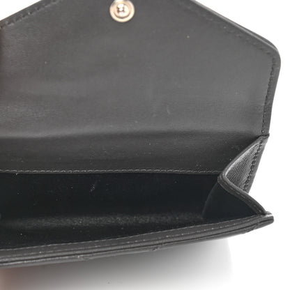 Saint Laurent Lambskin Y Quilted Monogram Compact Loulou Wallet Asphalt 6 of 9
