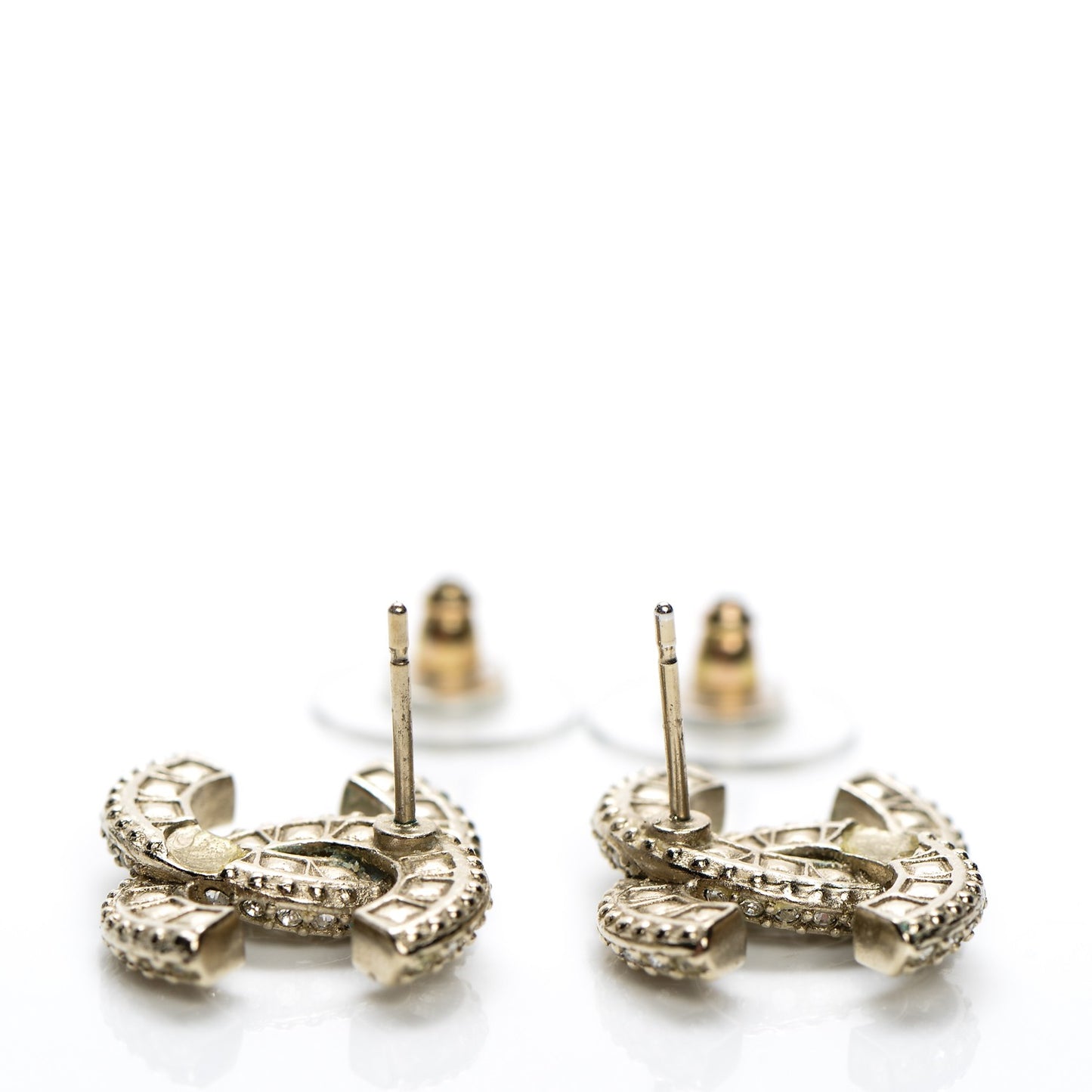 Crystal CC Earrings Gold