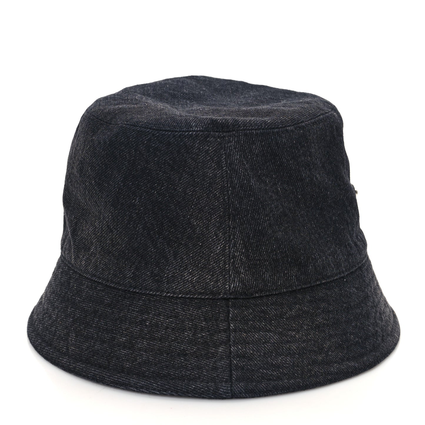 Denim Metal Triangle Logo Bucket Hat M Black