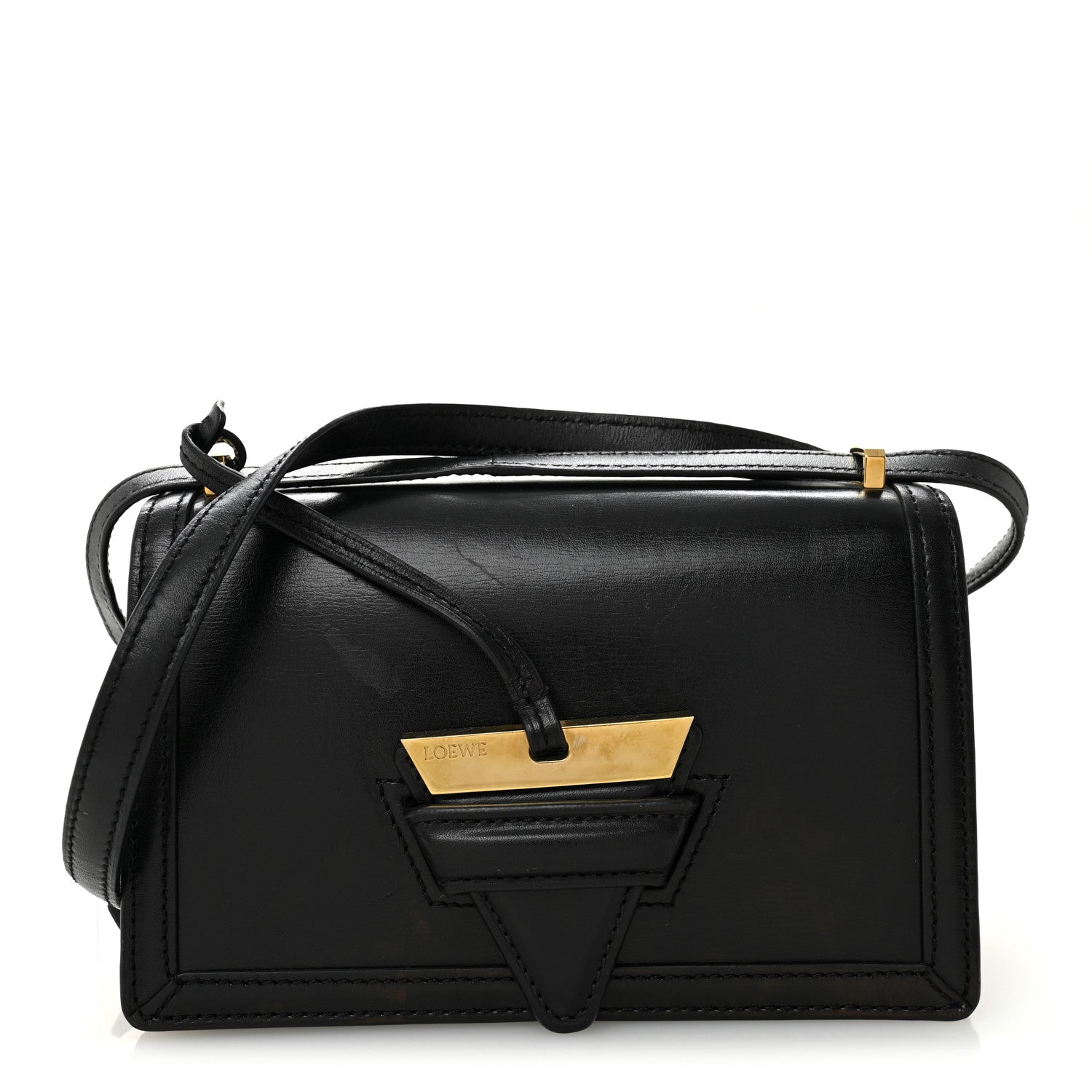 Loewe Calfskin Small Barcelona Shoulder Bag Black 1 of 12