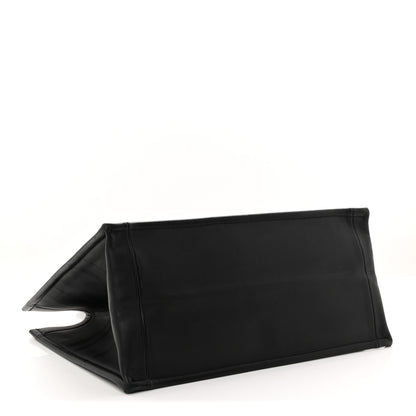 Christian Dior Calfskin Embossed Medium Book Tote Black 4 of 14
