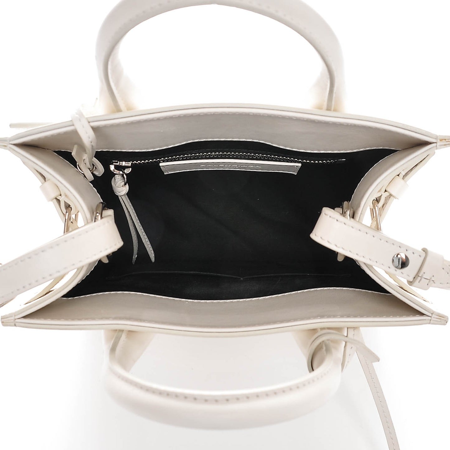 Smooth Calfskin Mini Nude Marble All Afternoon White