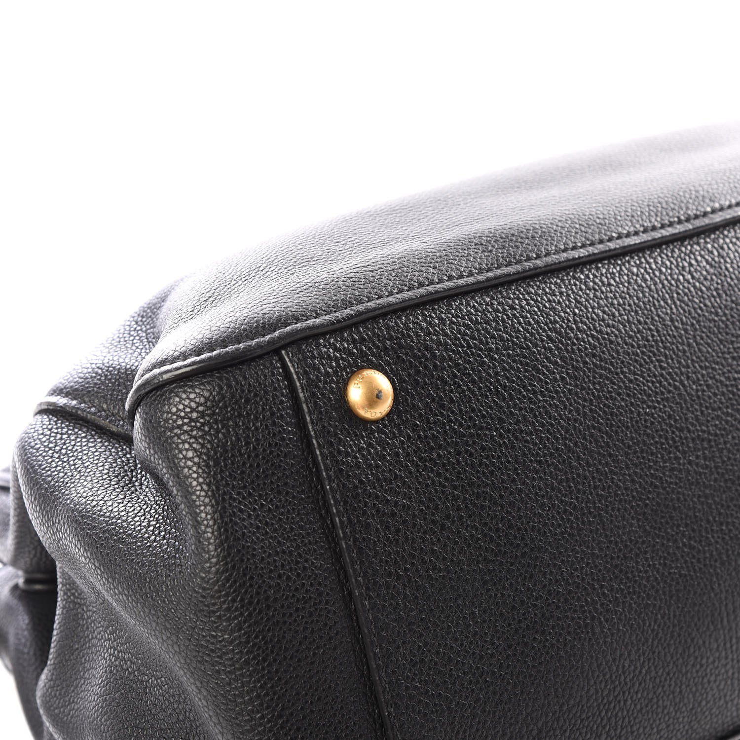 Prada Vitello Daino Shoulder Bag Black 7 of 10