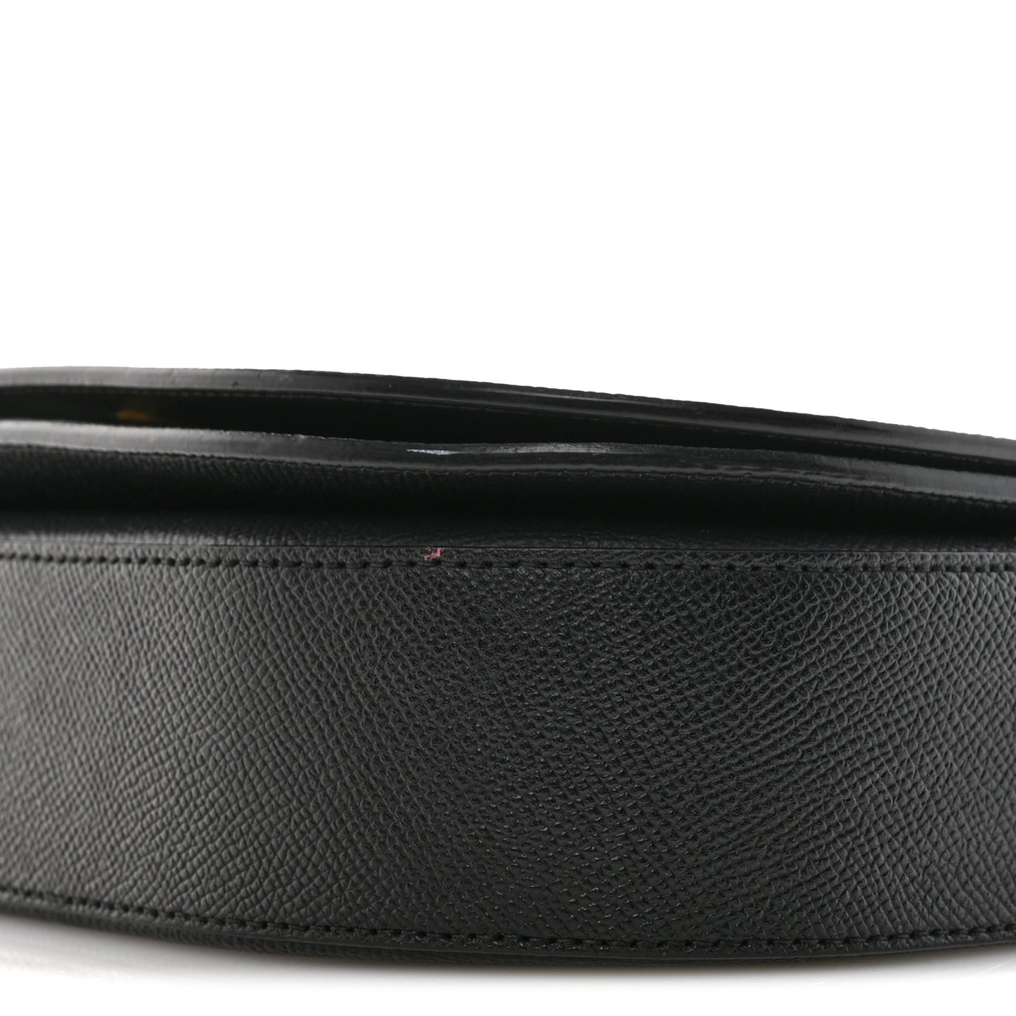 Signature Grained Calfskin Logo S Ville Day Bag Black
