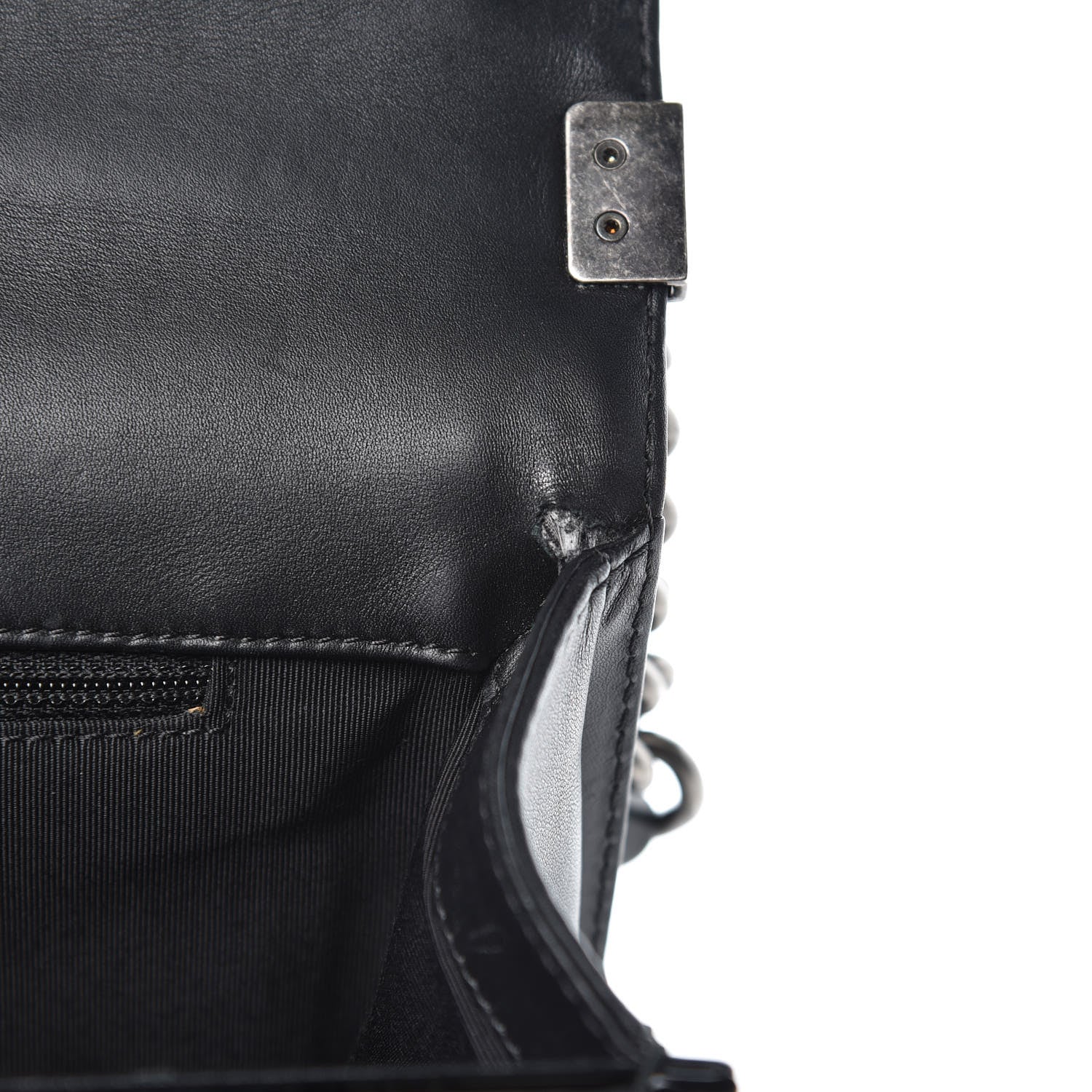 Chanel Patent Quilted Large Boy Flap Black 12 of 14