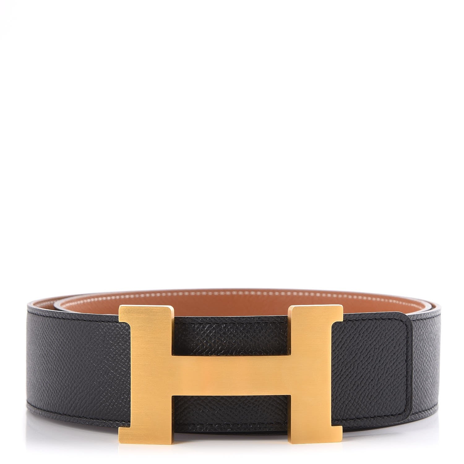 Hermes Epsom 42mm Constance 2 H Belt 100 Gold Black 1 of 7