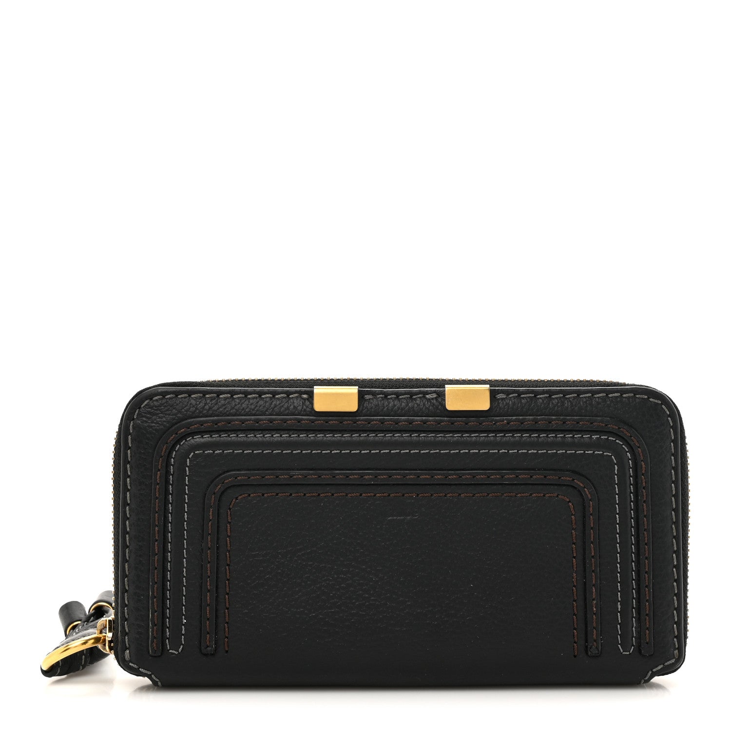 Chloe Grained Calfskin Marcie Long Zip Around Wallet Black 1 of 10