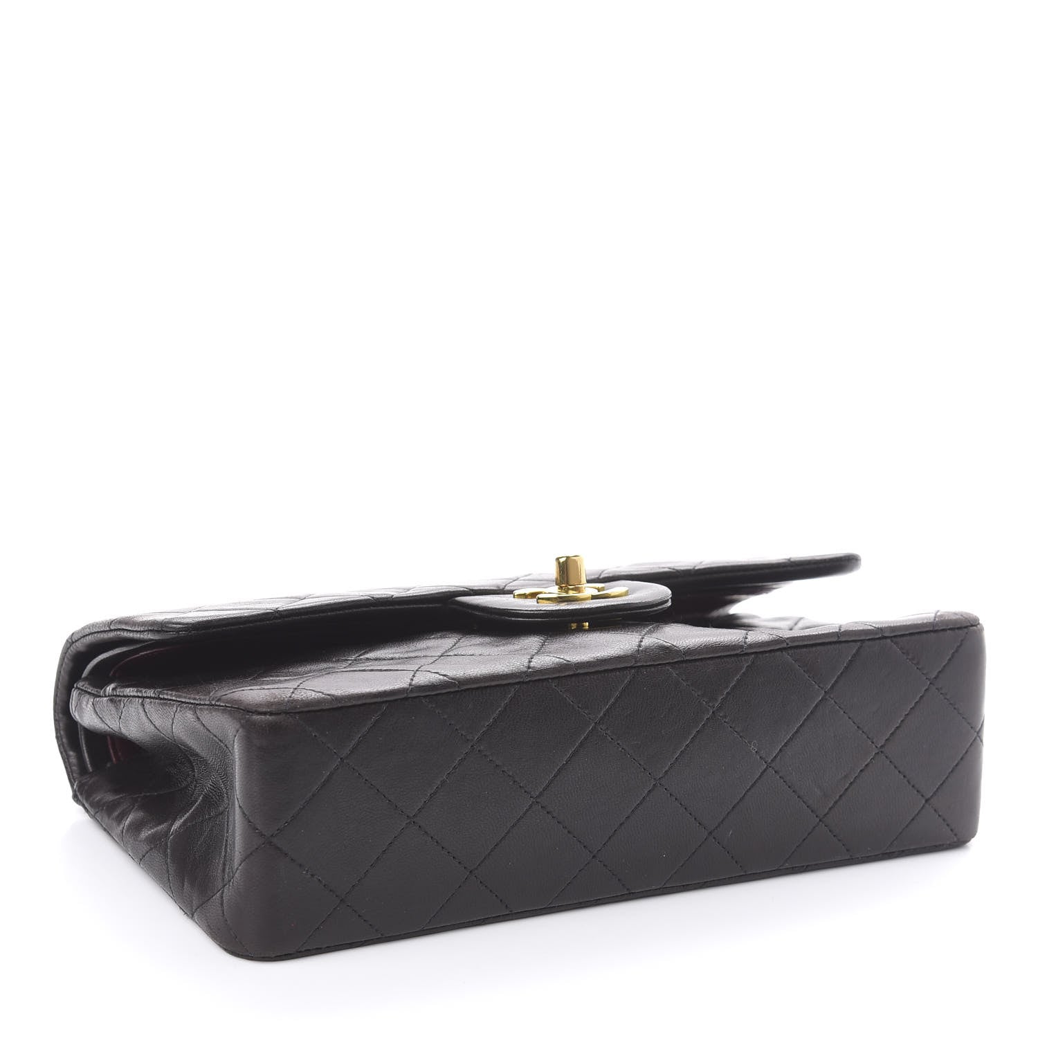 Chanel Lambskin Quilted Small Double Flap Black 4 of 11