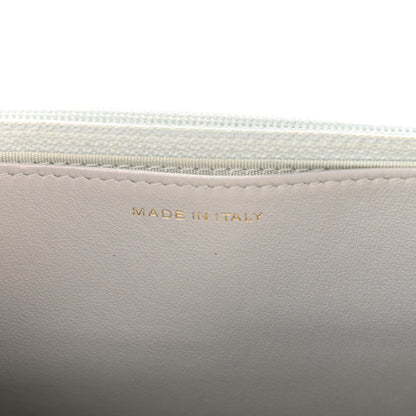Chanel Iridescent Calfskin Quilted Chanel 19 Wallet On Chain WOC White 7 of 12