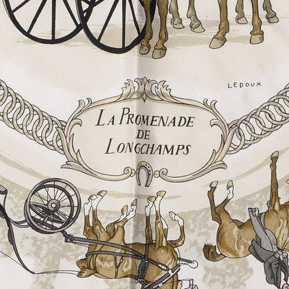 Hermes Silk La Promenade de Longchamps Scarf 90 3 of 6