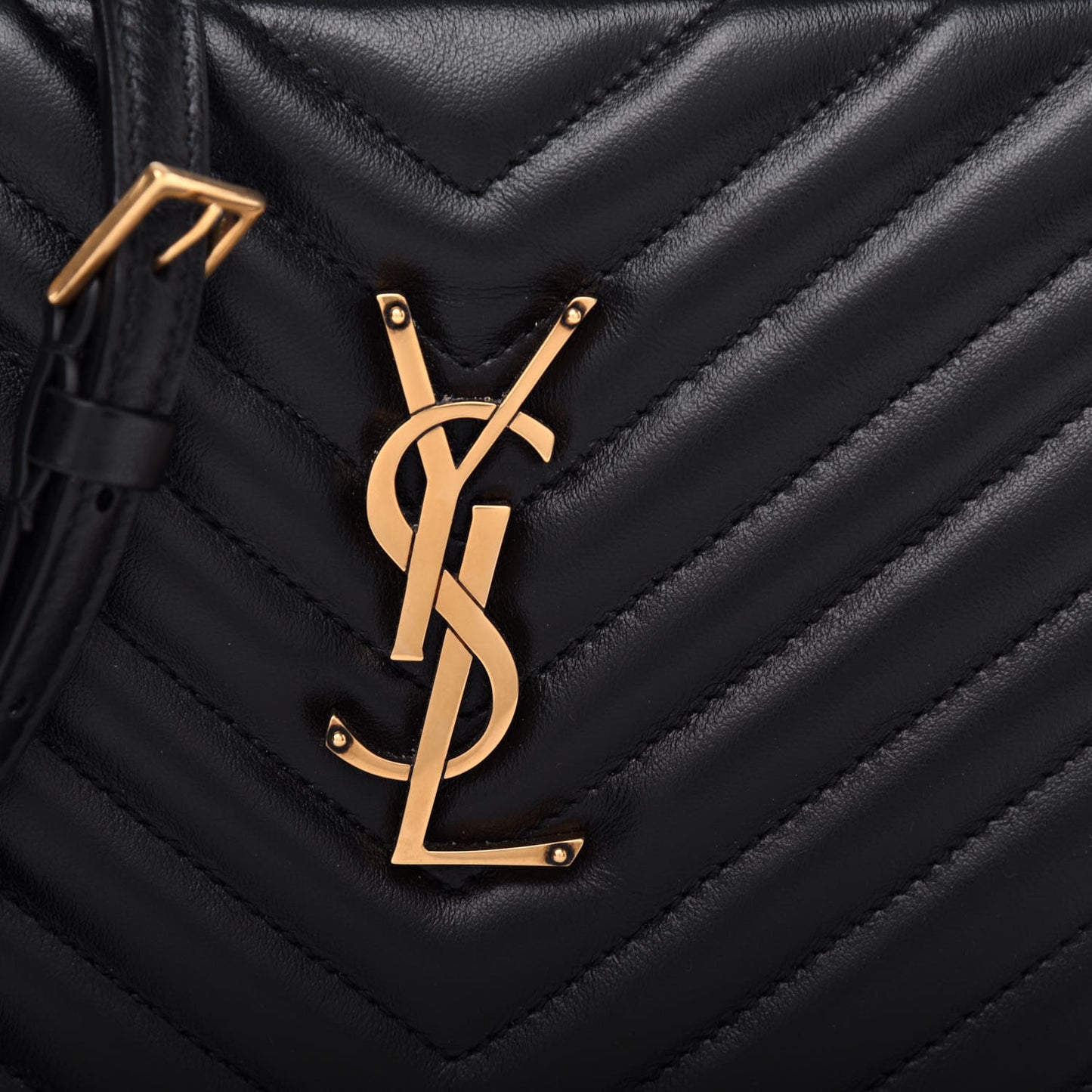 Calfskin Matelasse Monogram Lou Camera Bag Black