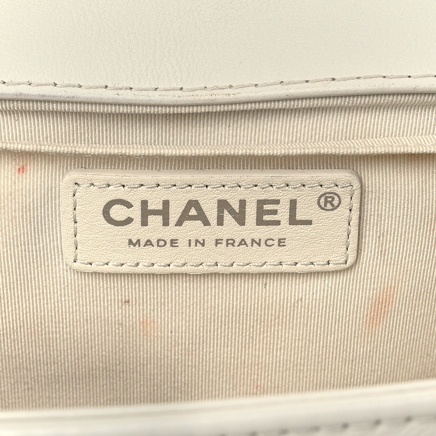 Chanel Calfskin Sequin Medium Boy Chanel Flap White 6 of 13