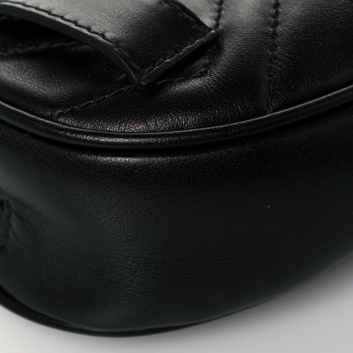 Gucci Calfskin Matelasse GG Marmont Belt Bag 95 38 Black 11 of 15