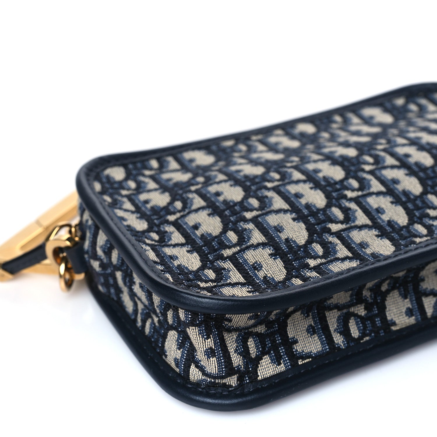 Christian Dior Oblique Diorquake Clutch Blue 8 of 9