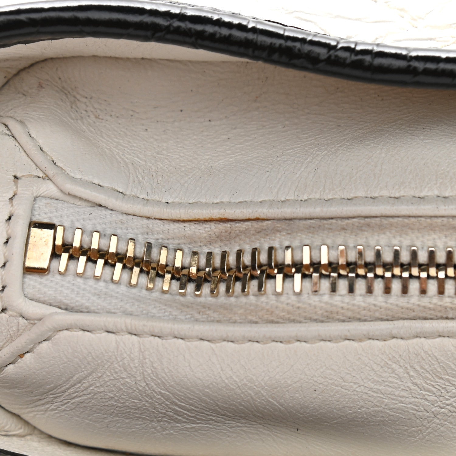 Chanel Aged Calfskin Quilted Small Gabrielle Hobo Black White 10 of 11