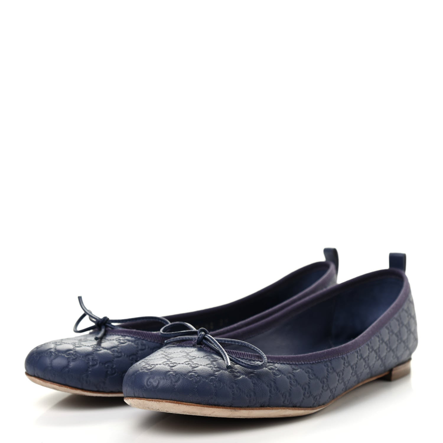 Gucci Microguccissima Flats 39 Navy 3 of 8
