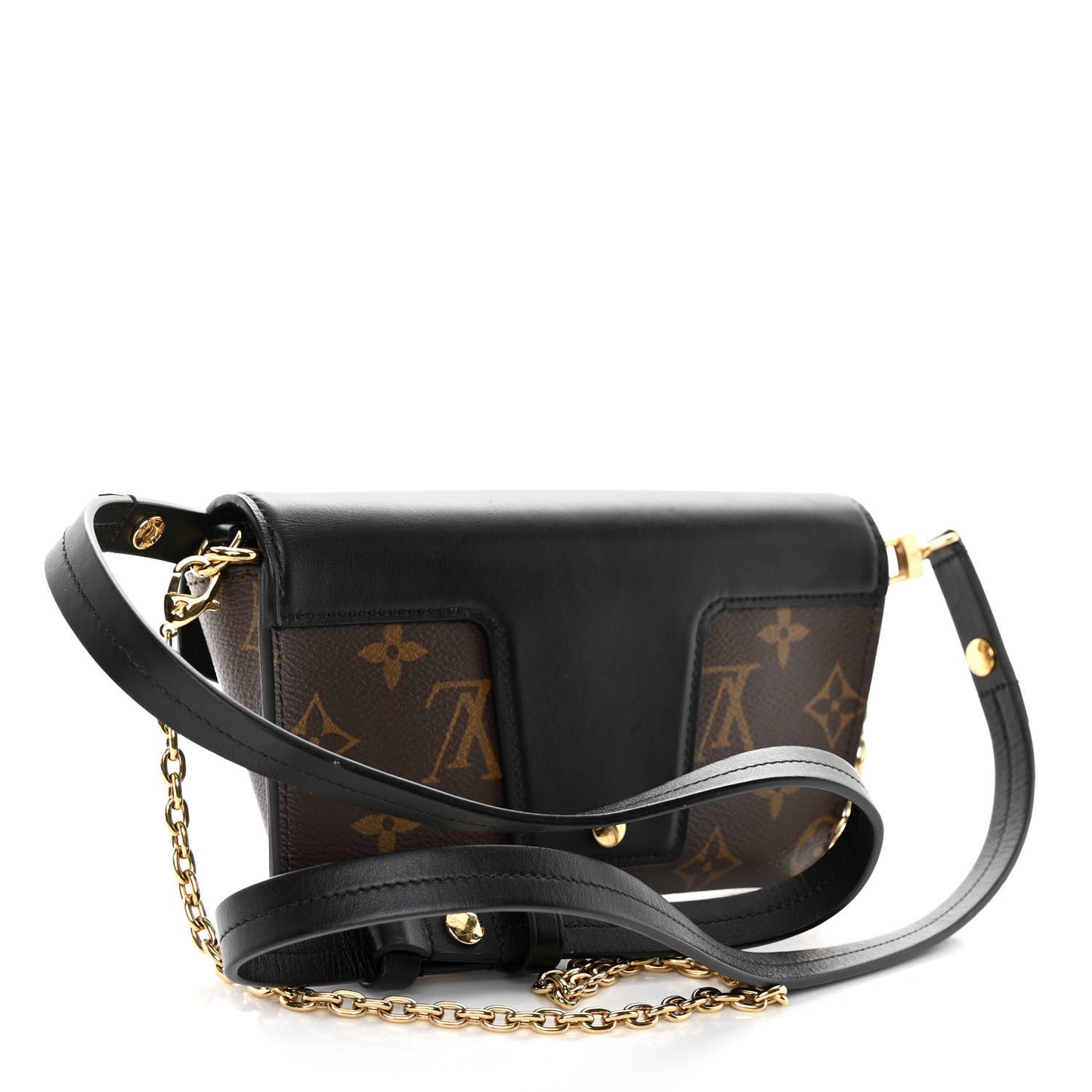 Monogram Padlock On Strap Black