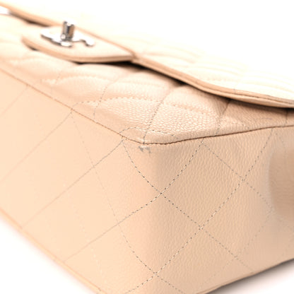 Chanel Caviar Quilted Jumbo Single Flap Beige Clair 10 of 22