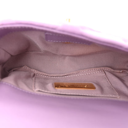 Chanel Jersey Quilted Chanel 19 Waist Bag Purple 5 of 13