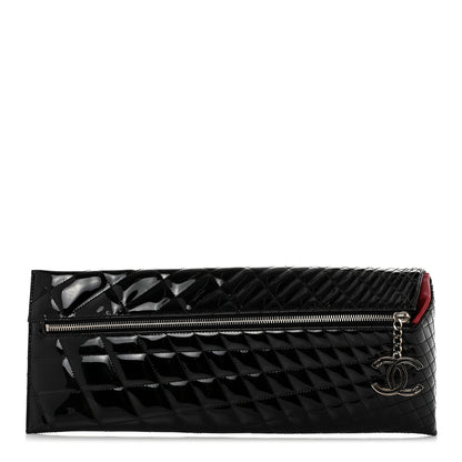 Chanel Patent Geometric Quilted Large Kaleidoscope Clutch Black 1 of 9