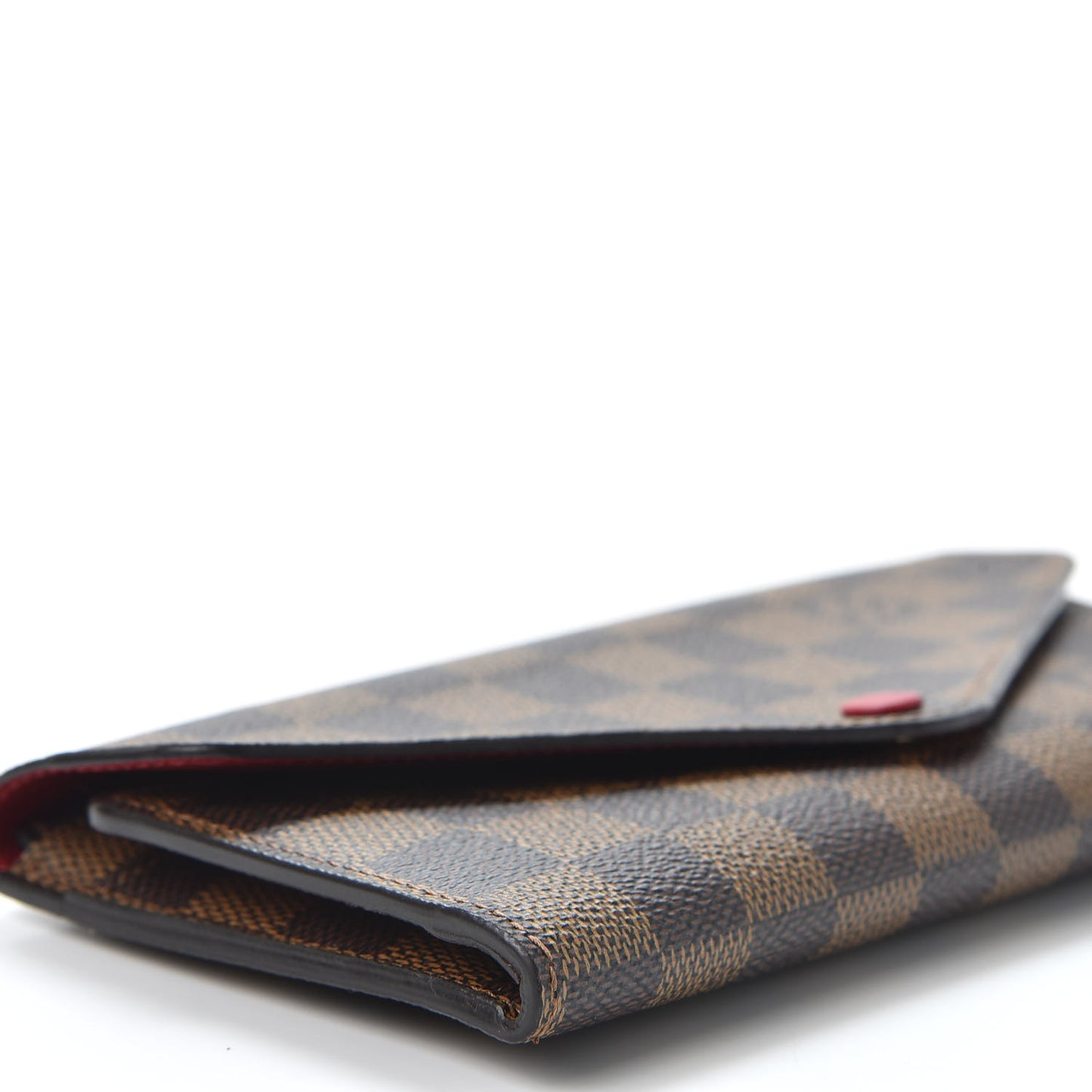 Damier Ebene Josephine Wallet Red
