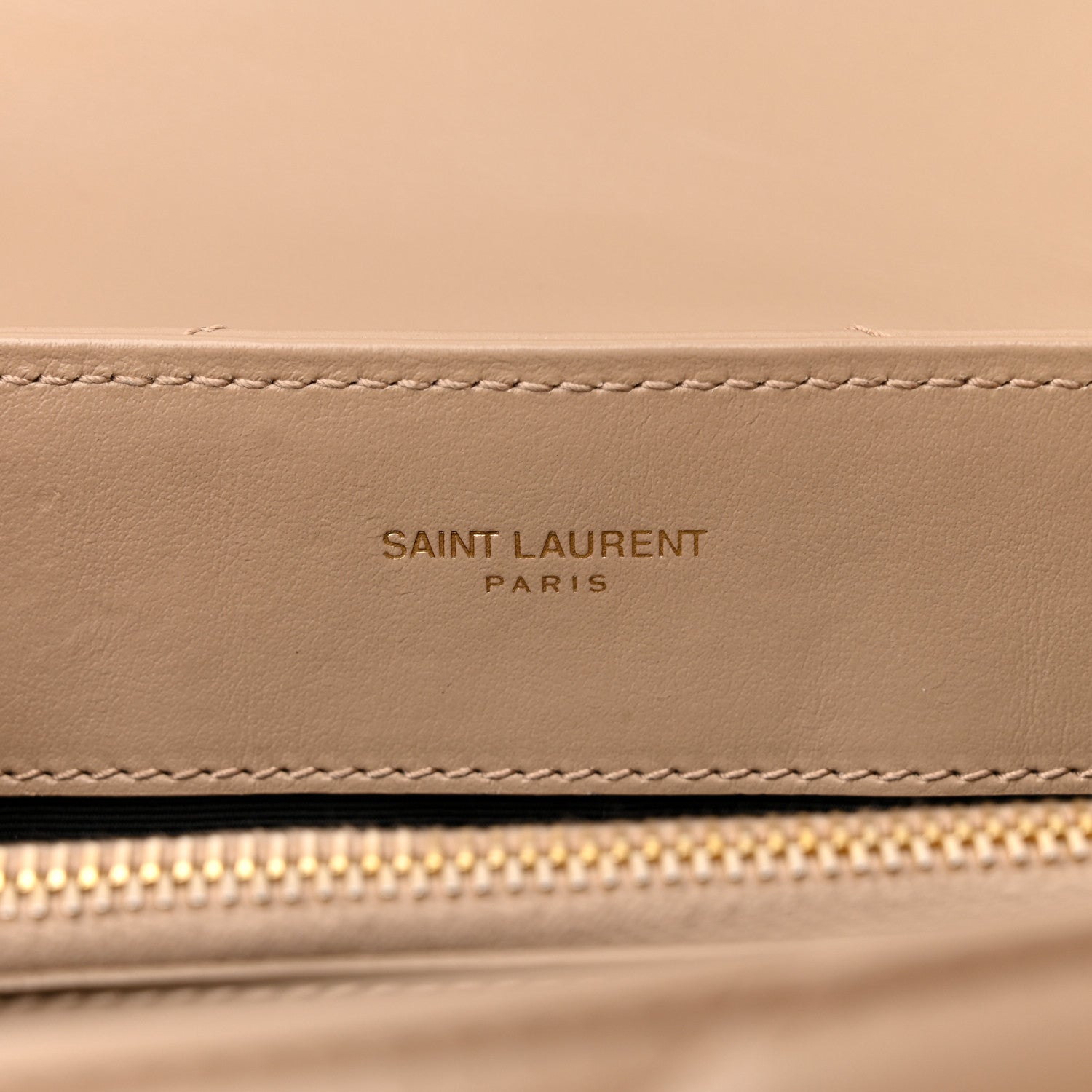 Saint Laurent Calfskin Y Quilted Monogram Small Loulou Chain Satchel Dark Beige 6 of 17