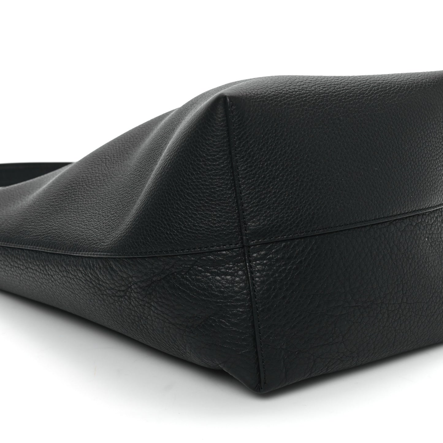 Grained Calfskin Medium N/S Park Tote Black