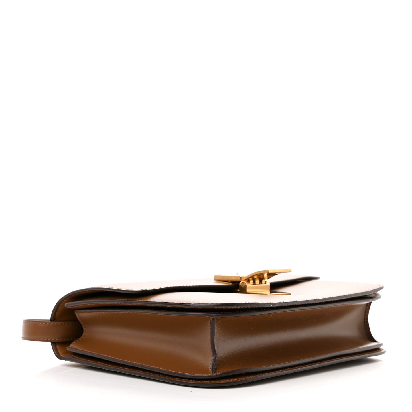 Box Calfskin Medium Classic Box Flap Bag Camel