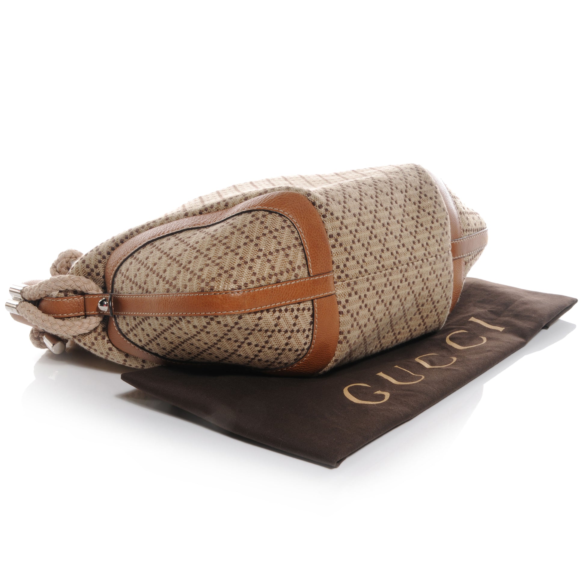 Gucci Straw Diamante Maui Large Tote 4 of 7