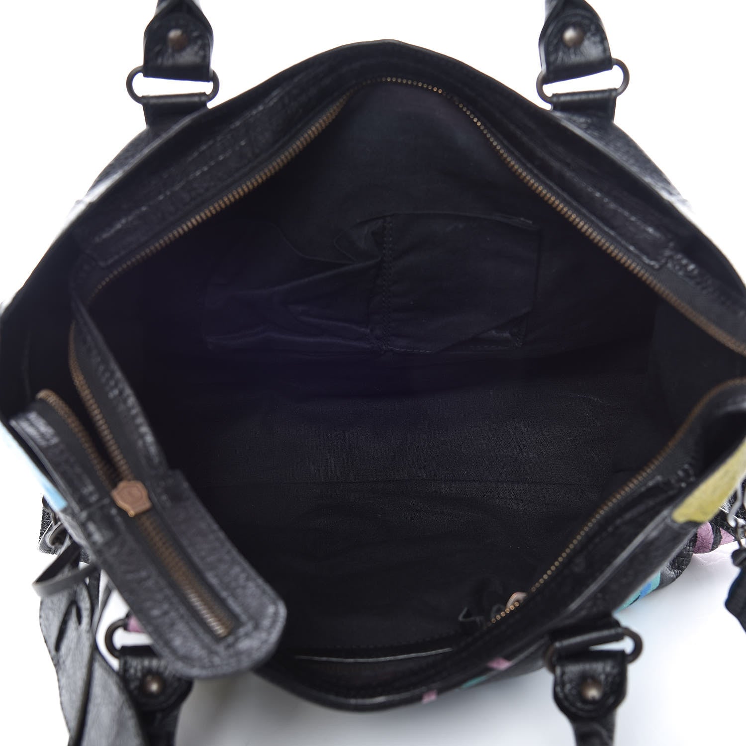 Balenciaga Agneau Graffiti All Over Classic Hardware City Black Multicolor 7 of 10